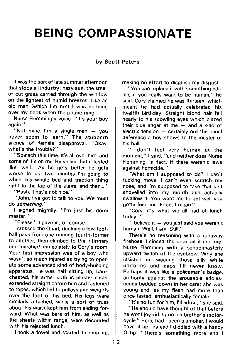 PAN - A Magazine About Boy-Love, Number 6, September 1980, page 12