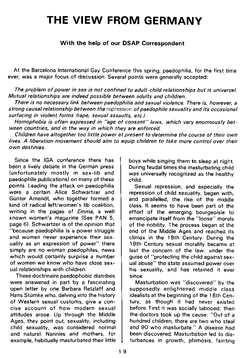 PAN - A Magazine About Boy-Love, Number 6, September 1980, page 19