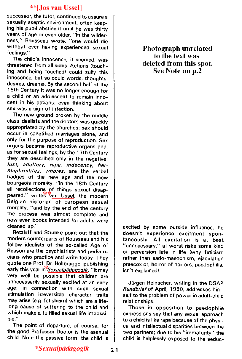 PAN - A Magazine About Boy-Love, Number 6, September 1980, page 21