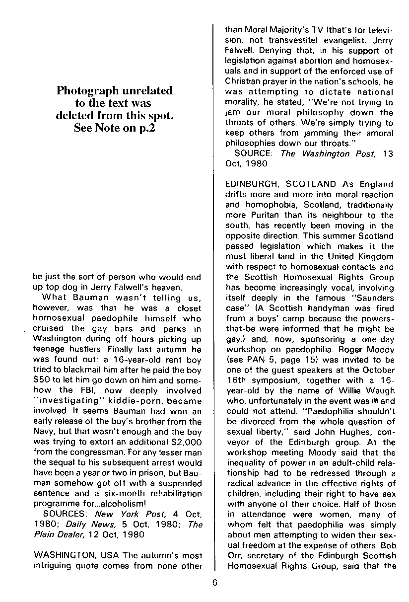 PAN - A Magazine About Boy-Love, Number 7, December 1980, page 6