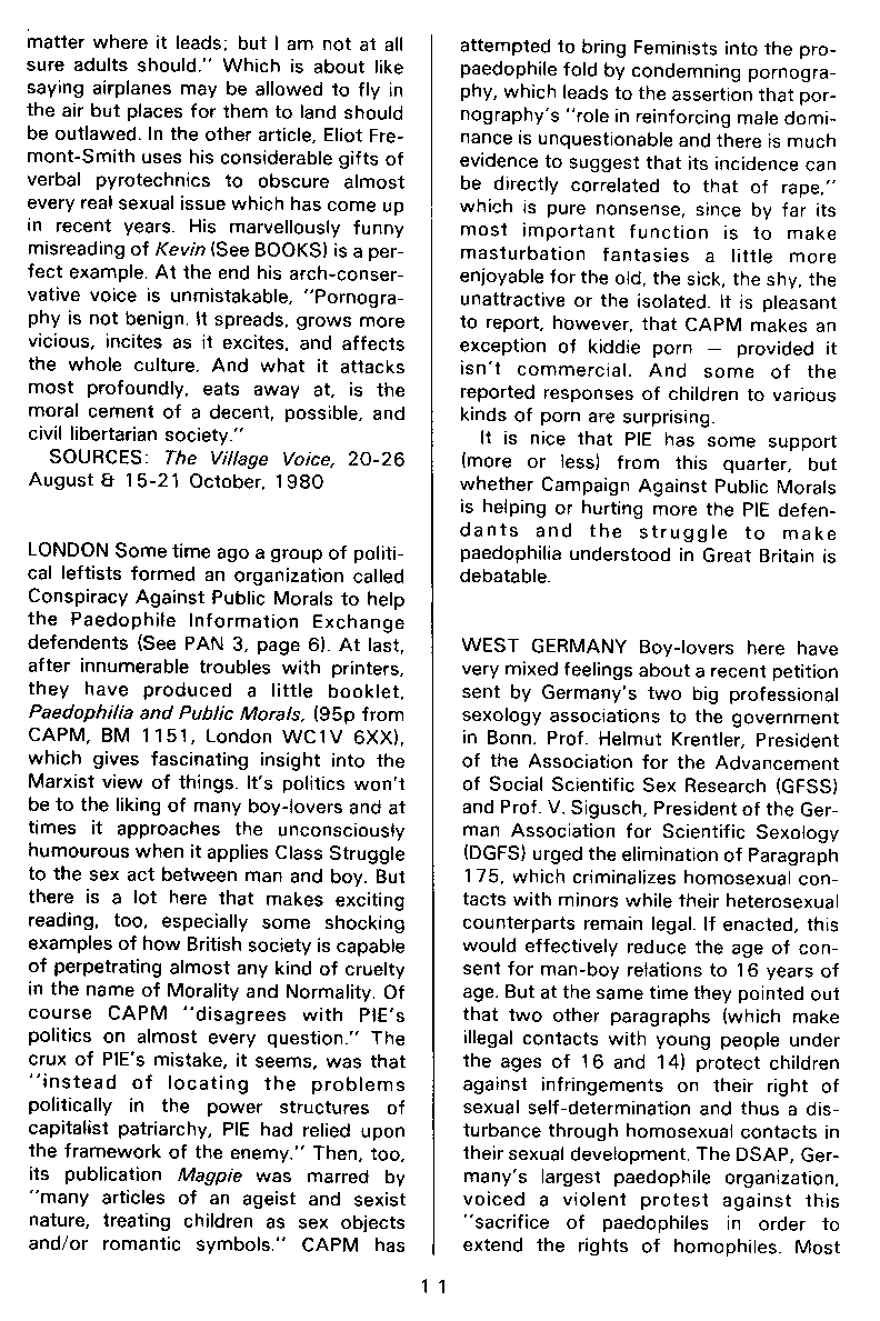 PAN - A Magazine About Boy-Love, Number 7, December 1980, page 11