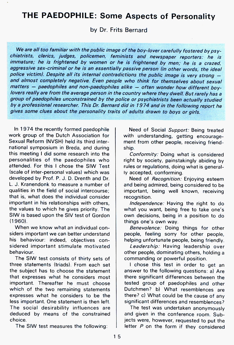 PAN - A Magazine About Boy-Love, Number 7, December 1980, page 15