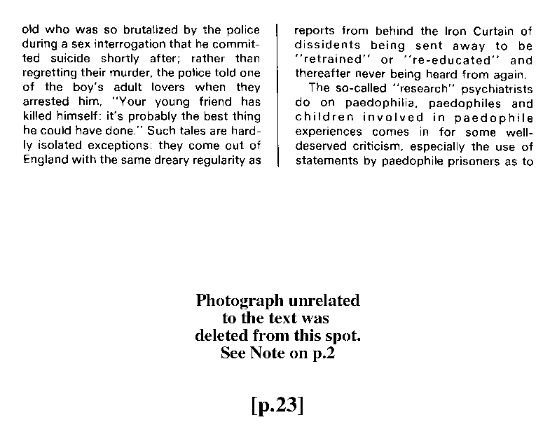 PAN - A Magazine About Boy-Love, Number 7, December 1980, page 23