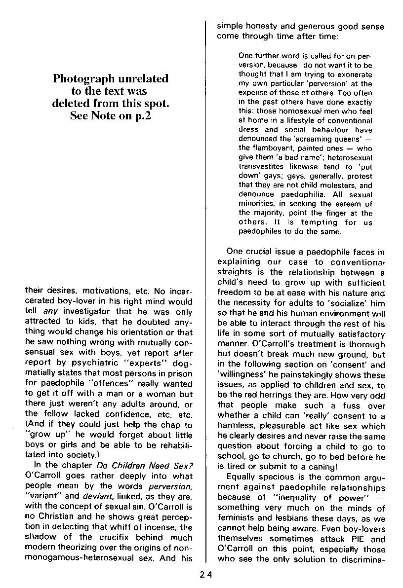 PAN - A Magazine About Boy-Love, Number 7, December 1980, page 24