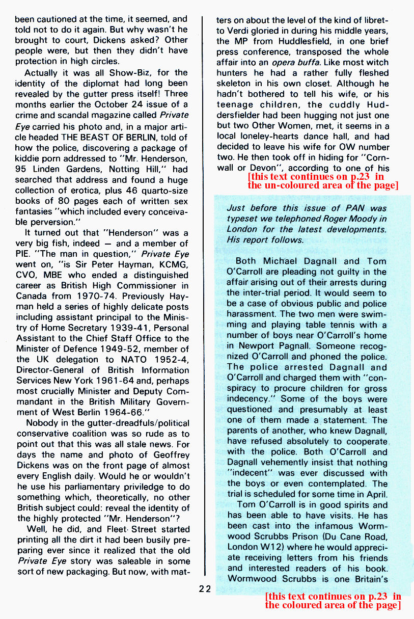 PAN - A Magazine About Boy-Love, Number 8, April 1981, page 22