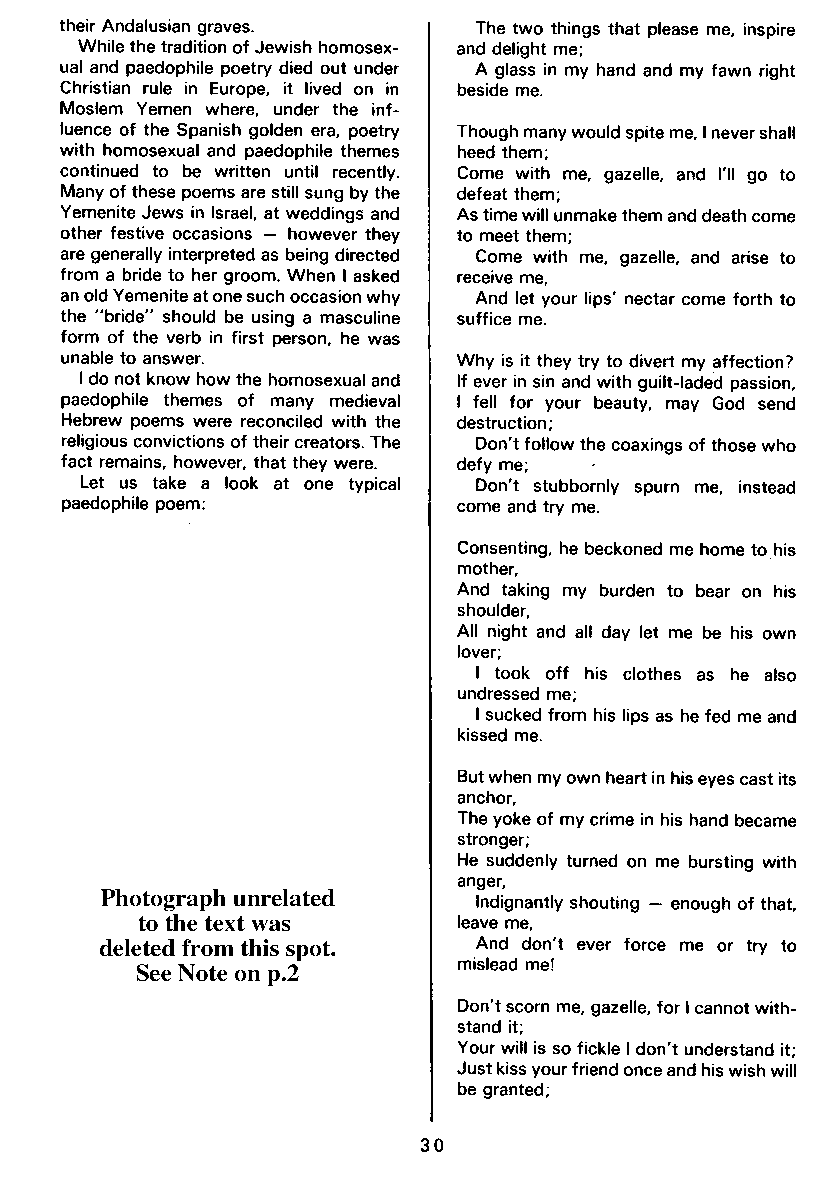 PAN - A Magazine About Boy-Love, Number 8, April 1981, page 30