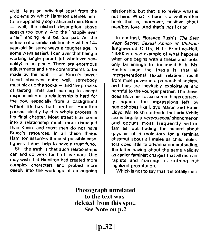 PAN - A Magazine About Boy-Love, Number 8, April 1981, page 32