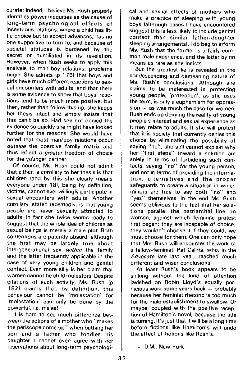 PAN - A Magazine About Boy-Love, Number 8, April 1981, page 33