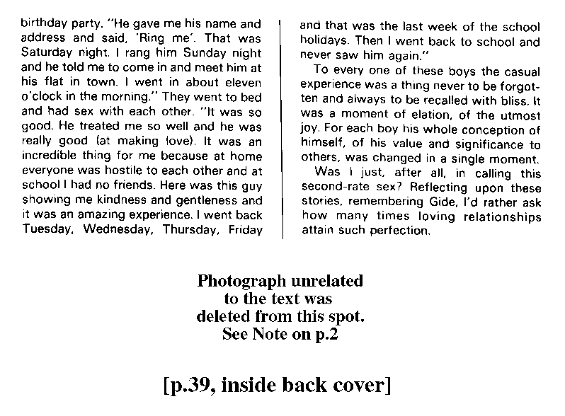 PAN - A Magazine About Boy-Love, Number 8, April 1981, page 39