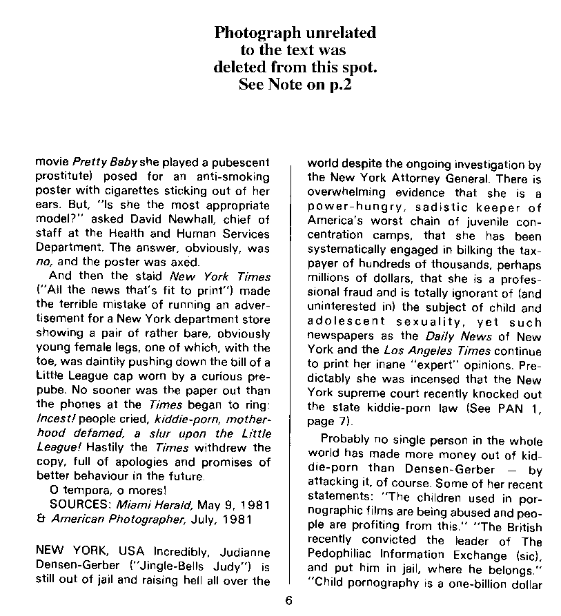 PAN - A Magazine About Boy-Love, Number 9, July 1981, page 6