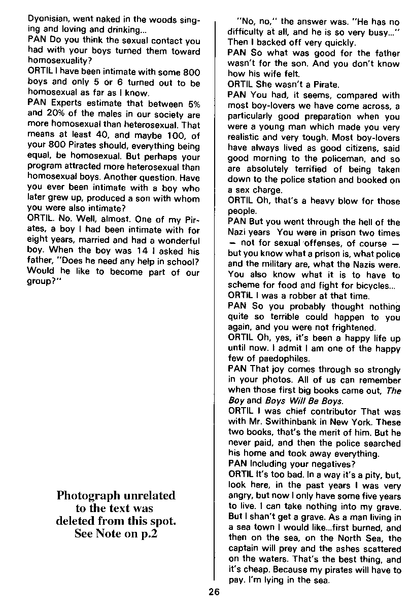 PAN - A Magazine About Boy-Love, Number 9, July 1981, page 26