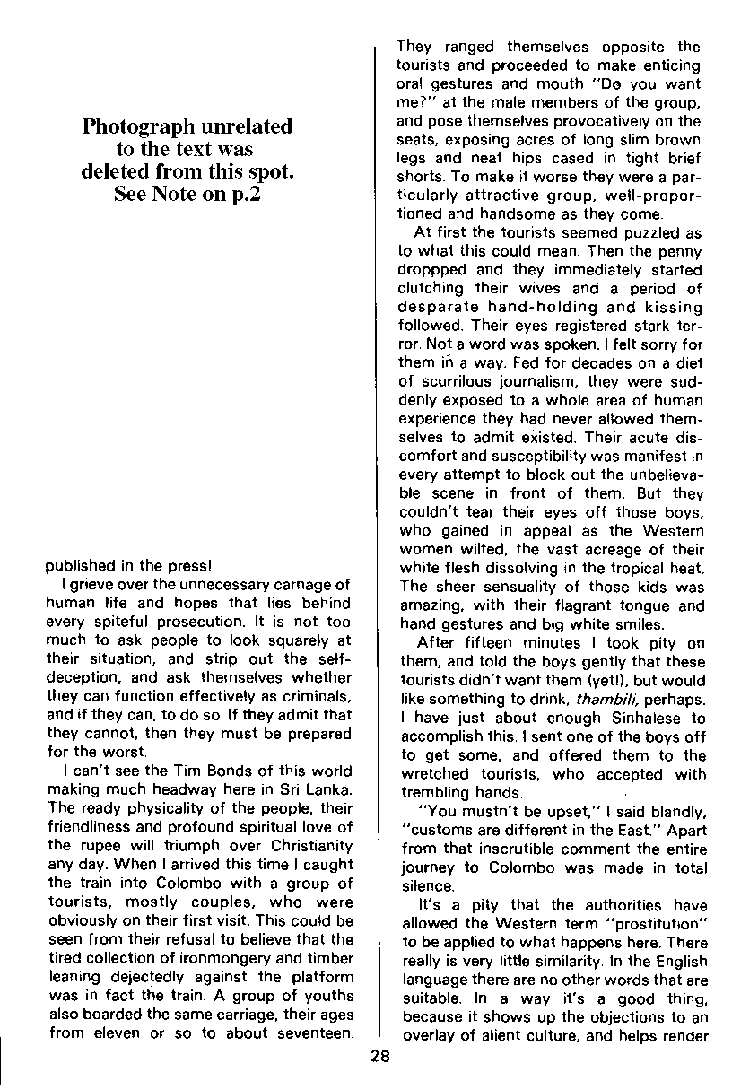 PAN - A Magazine About Boy-Love, Number 9, July 1981, page 28