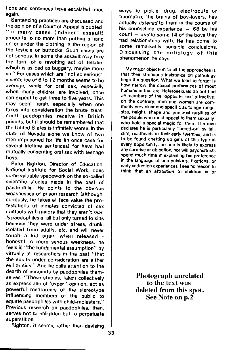 PAN - A Magazine About Boy-Love, Number 9, July 1981, page 33