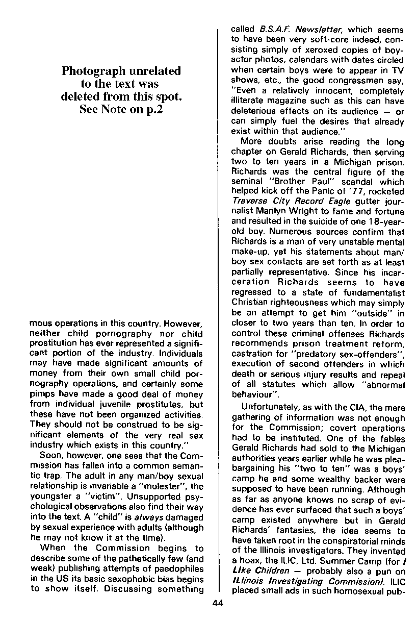 PAN - A Magazine About Boy-Love, Number 9, July 1981, page 44