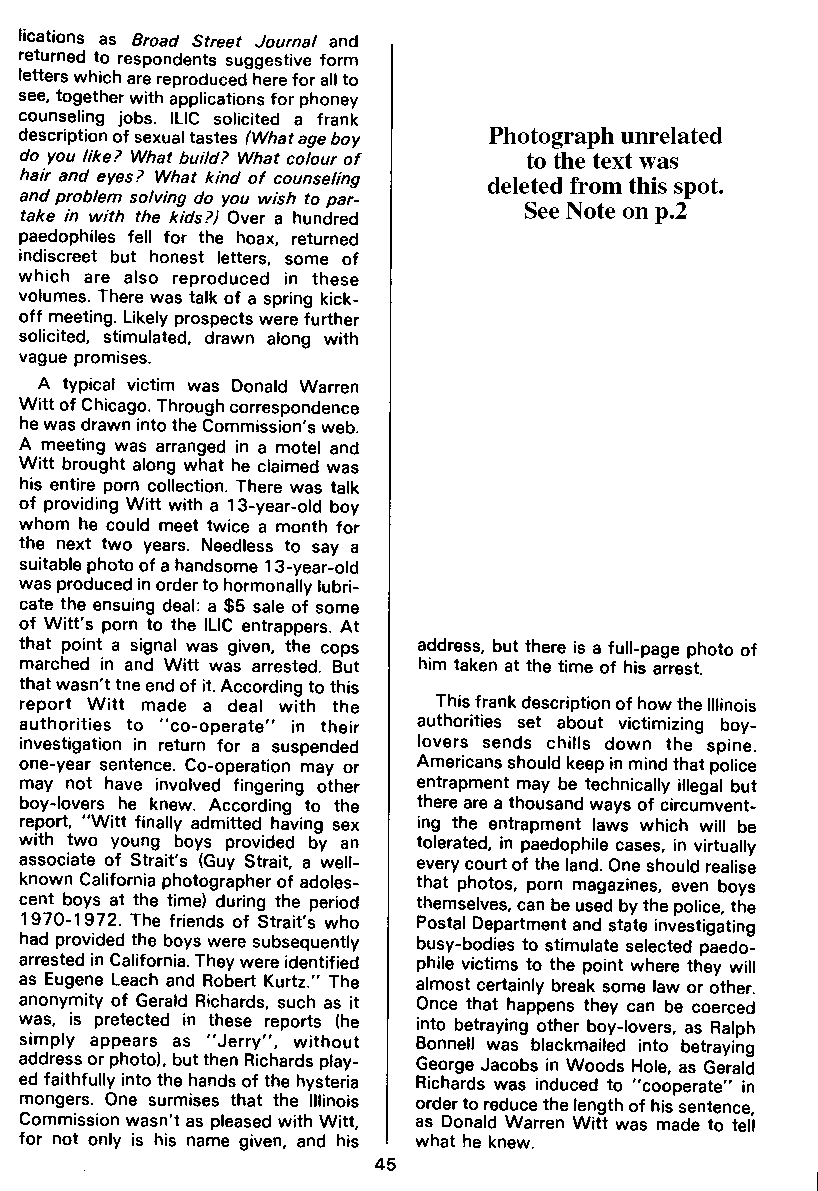 PAN - A Magazine About Boy-Love, Number 9, July 1981, page 45