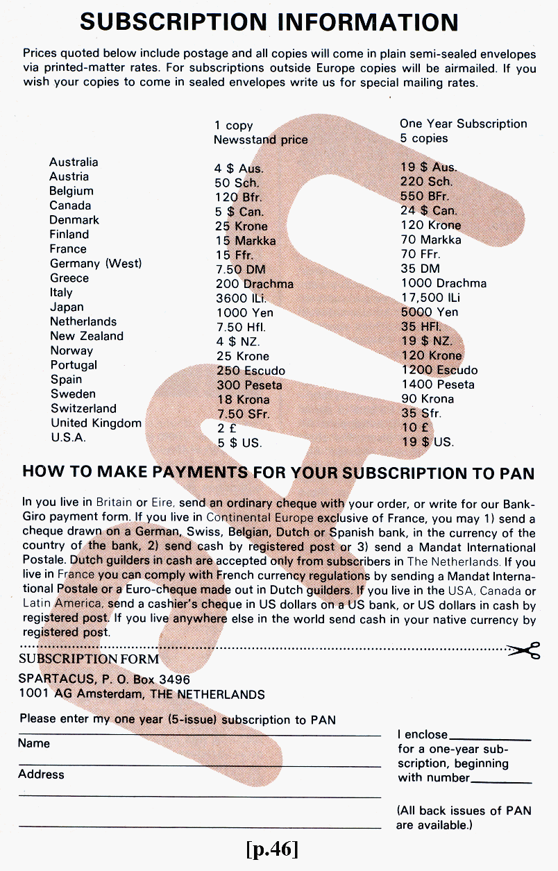 PAN - A Magazine About Boy-Love, Number 9, July 1981, page 46